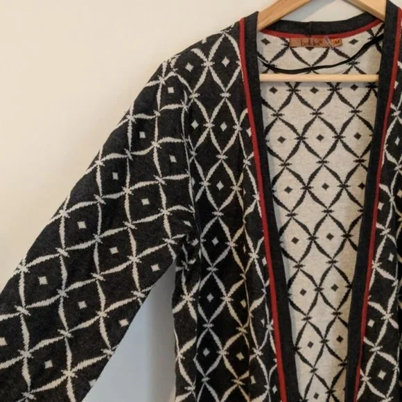 π«SOLDπ« Belldini Boho Patterned Cardigan size M - Picture 7 of 9